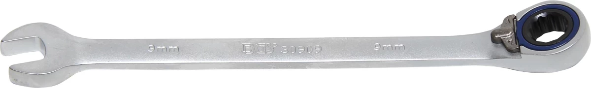 Terkšlinis raktas | su reversu | 9 mm (30909)