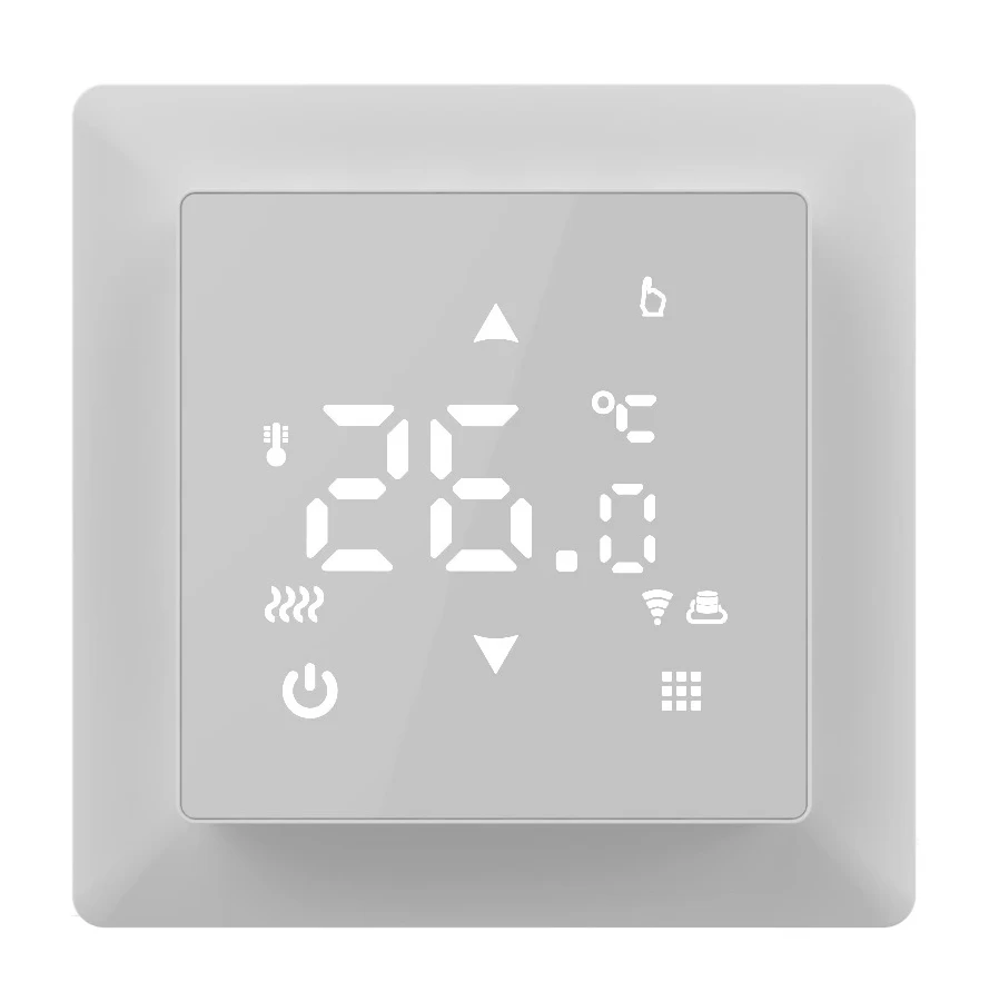 Termostatas elektra šildomoms grindims WIFI E650i baltas