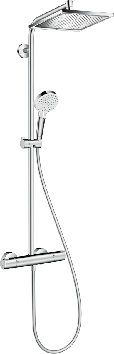 Termostatinė dušo sistema Hansgrohe Crometta E 240 1jet, chromo, 27271000