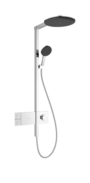 Termostatinė dušo sistema Hansgrohe Raindance Alive S 300 1jet EcoSmart su ShowerSelect Comfort, chromas, 24583000