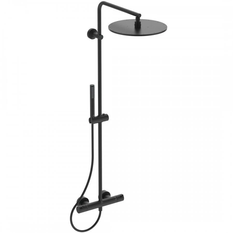 Termostatinė dušo sistema Ideal Standard Ceratherm T125, juoda matinė, A7589XG