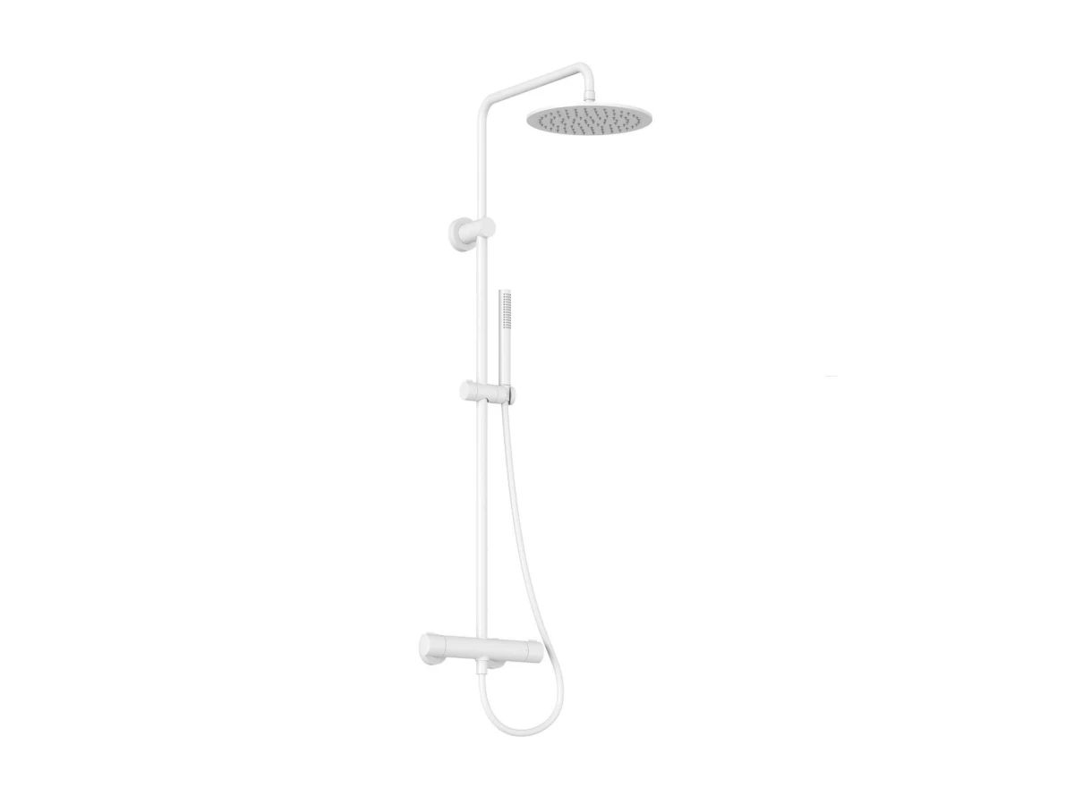 Termostatinė dušo sistema Ravak Spring balta matinė X070579