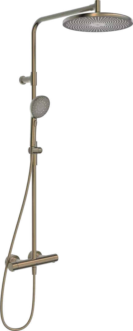 Termostatinė, virštinkinė dušo sistema Oras Aurelia, bronza, 4792-81