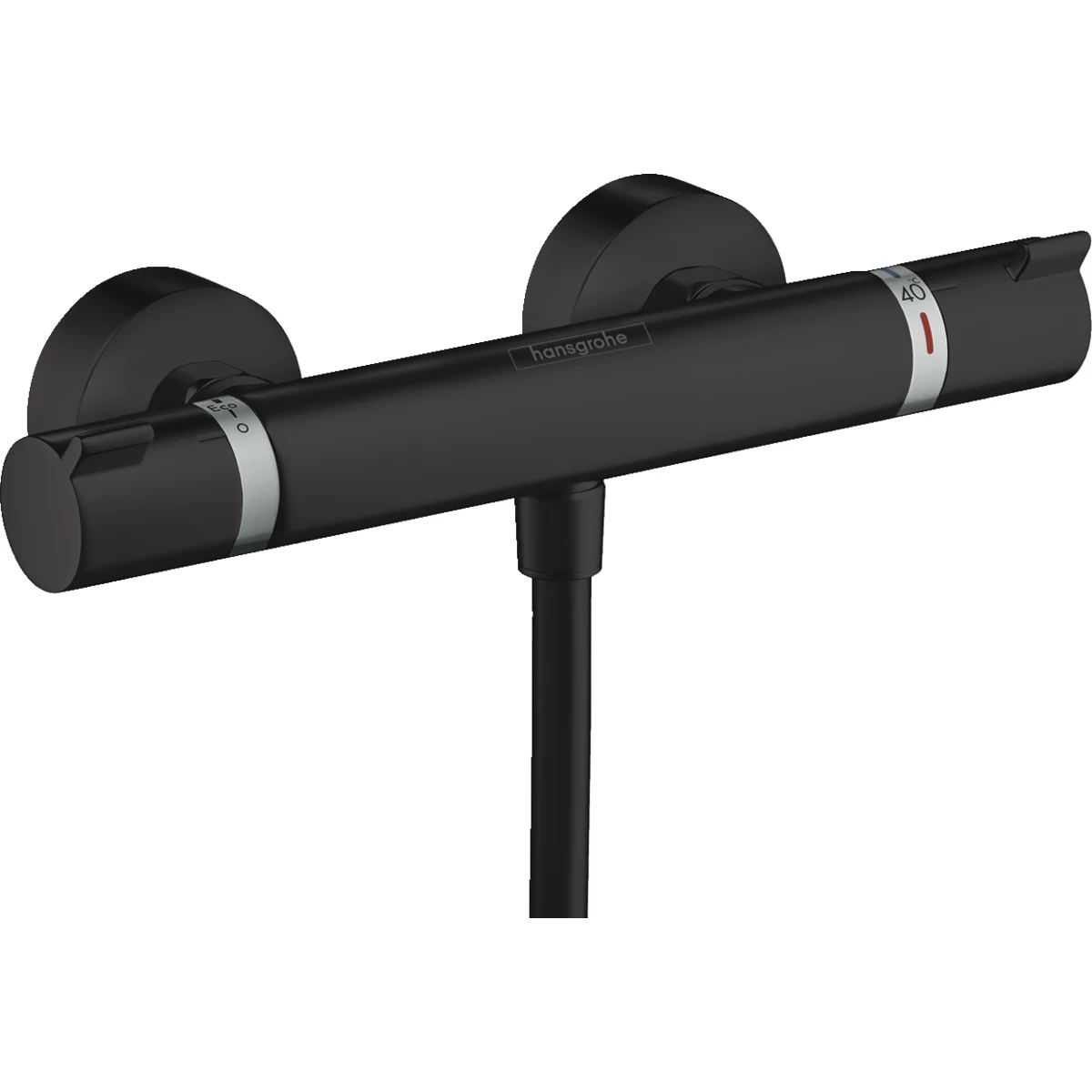 Termostatinis dušo maišytuvas Hansgrohe Ecostat Comfort matinis juodas 13116670