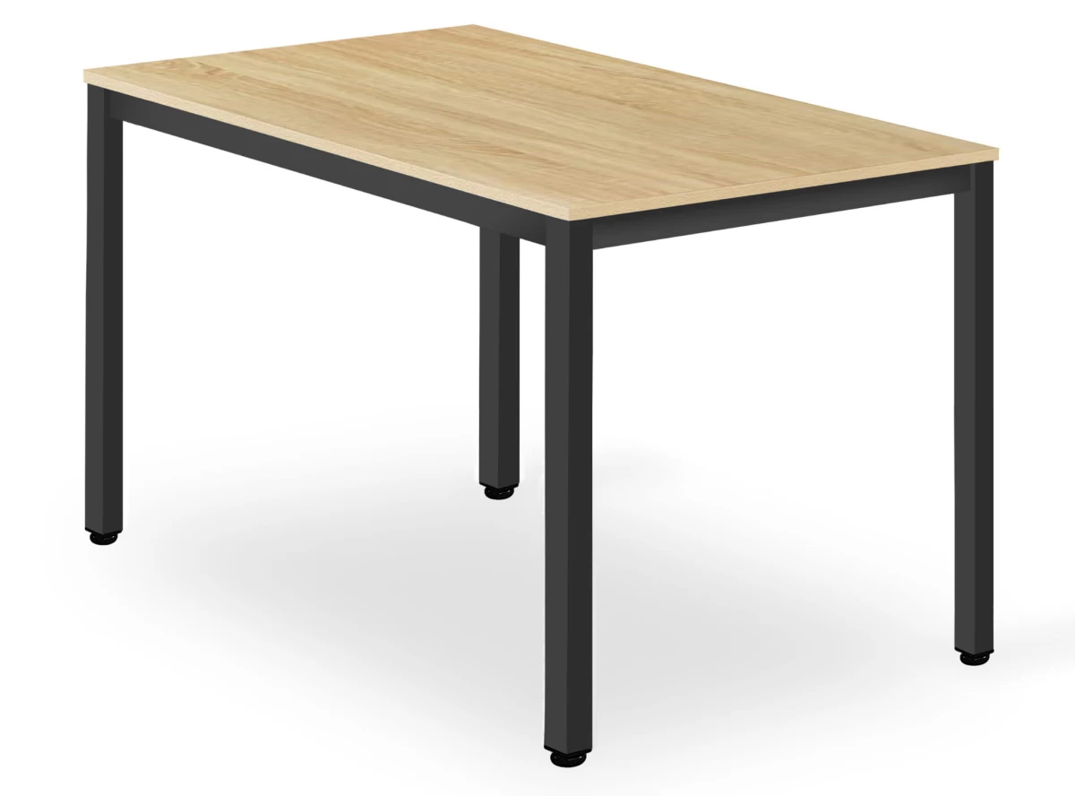 Tessa Stalas 120 Cm X 60 Cm - ąžuolinis / Juodos Kojos