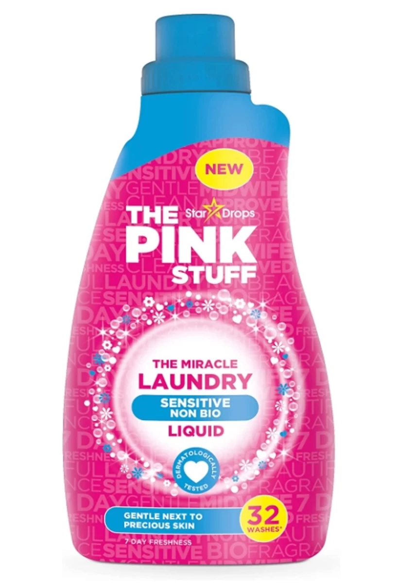 the Pink Stuff Sensitive, Skalbimo Milteliai, 960 Ml (vokietijos Produktai).