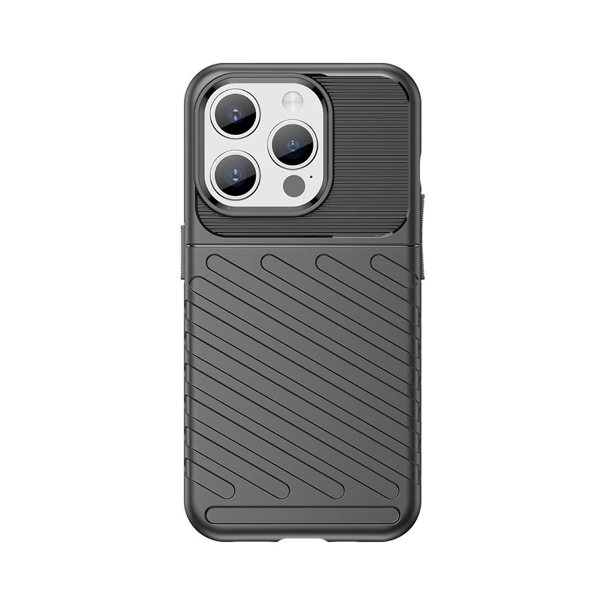 Thunder Case Iphone 15 Pro šarvuotas Dėklas - Juodas