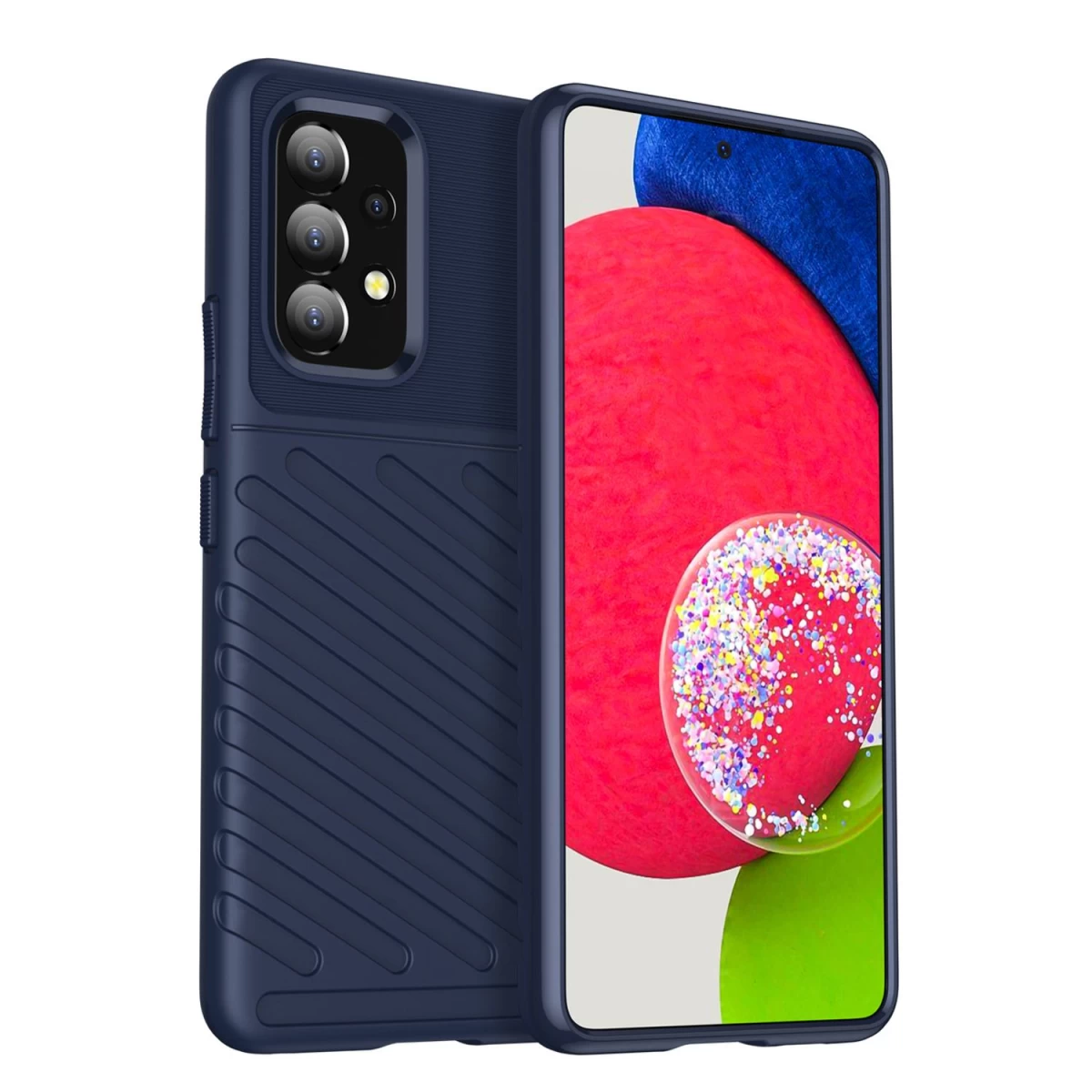 thunder Case Lankstus šarvuotas Dėklas samsung Galaxy A53 5g Mėlynas