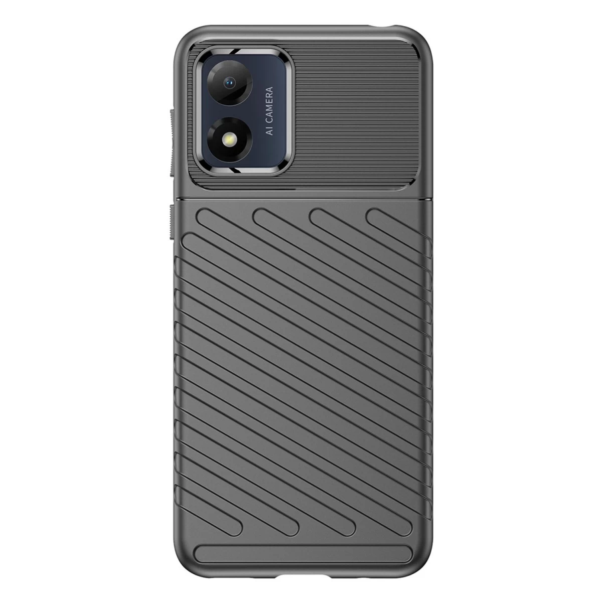 Thunder Case Motorola Moto E13 Silikoninis šarvuotas Dėklas Juodas