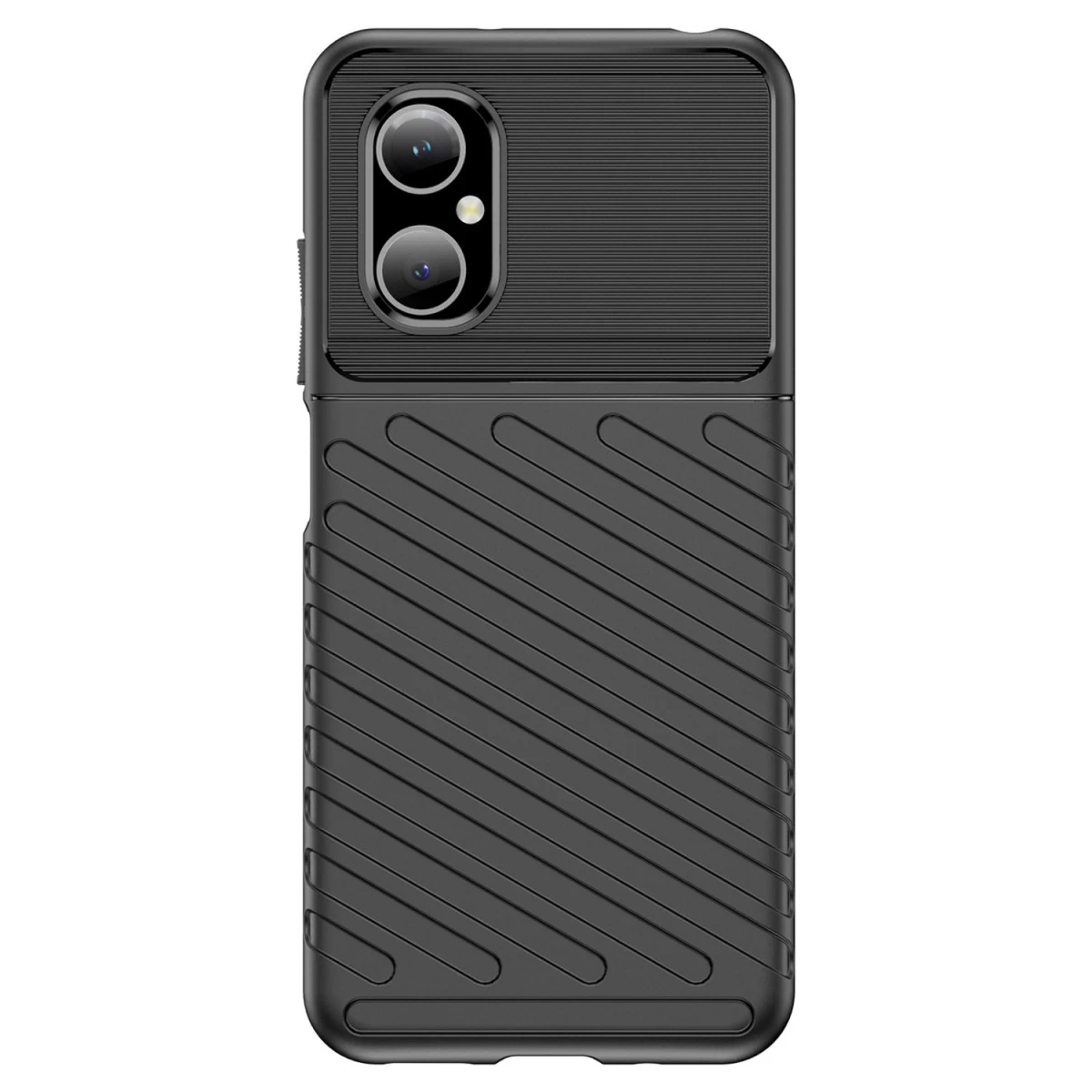 Thunder Case Xiaomi Poco M4 5g Silikoninis šarvuotas Dėklas Juodas
