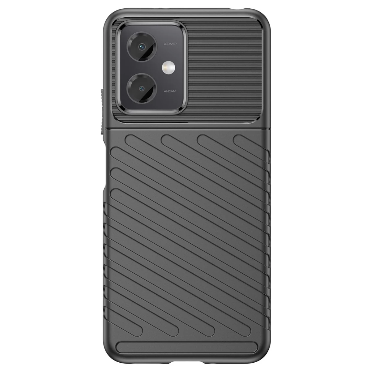 Thunder Case Xiaomi Poco X5 5g / Redmi Note 12 5g Silikoninis šarvuotas Dėklas Juodas