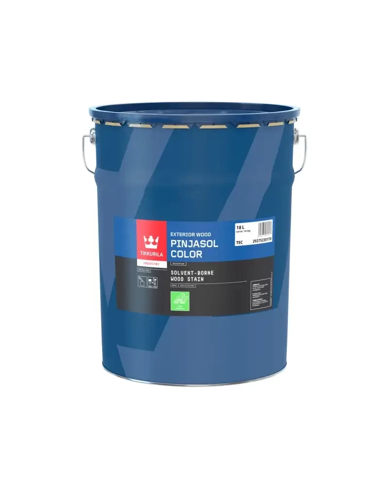 Tikkurila Pinjasol Color - profesionali pusiau skaidri ir giliai įsiskverbianti medienos dažų priemonė - 3 L - FARBLOS