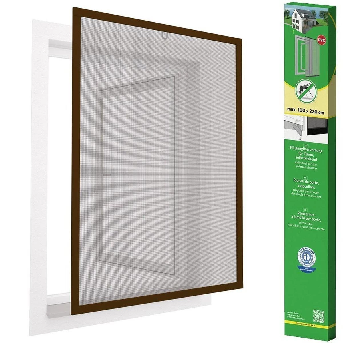 Tinklelis Nuo Uodų Langas Alu 100x120 Rudas Plius