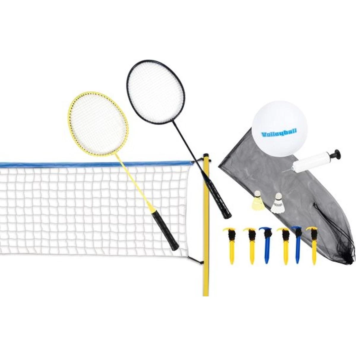 Tinklinio Ir Badmintono Rinkinys 7w1 Scatch 310x168cm