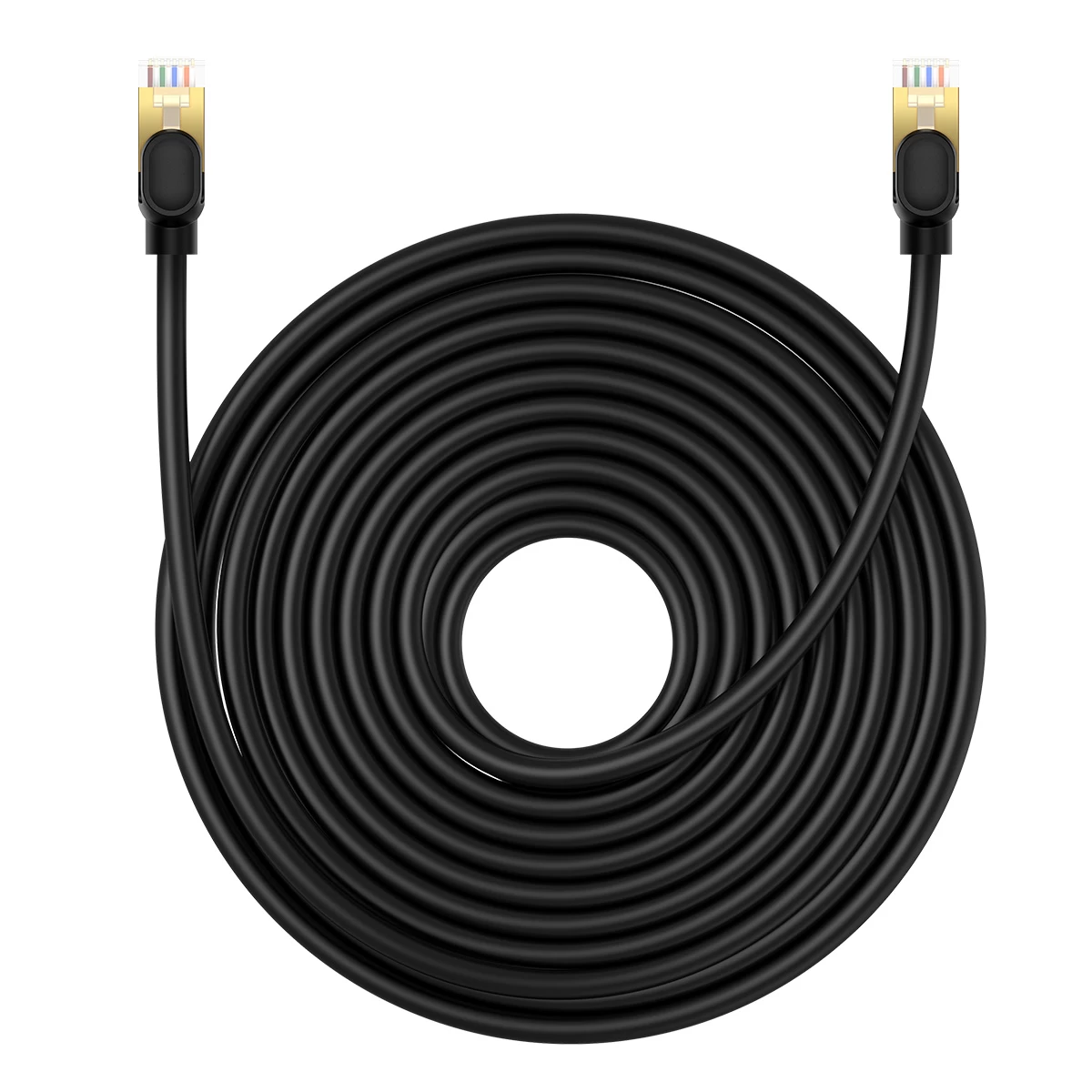 Tinklo Kabelis Lan Rj45 Ethernet High Speed Cat.8 40gbps 15 M Juodas