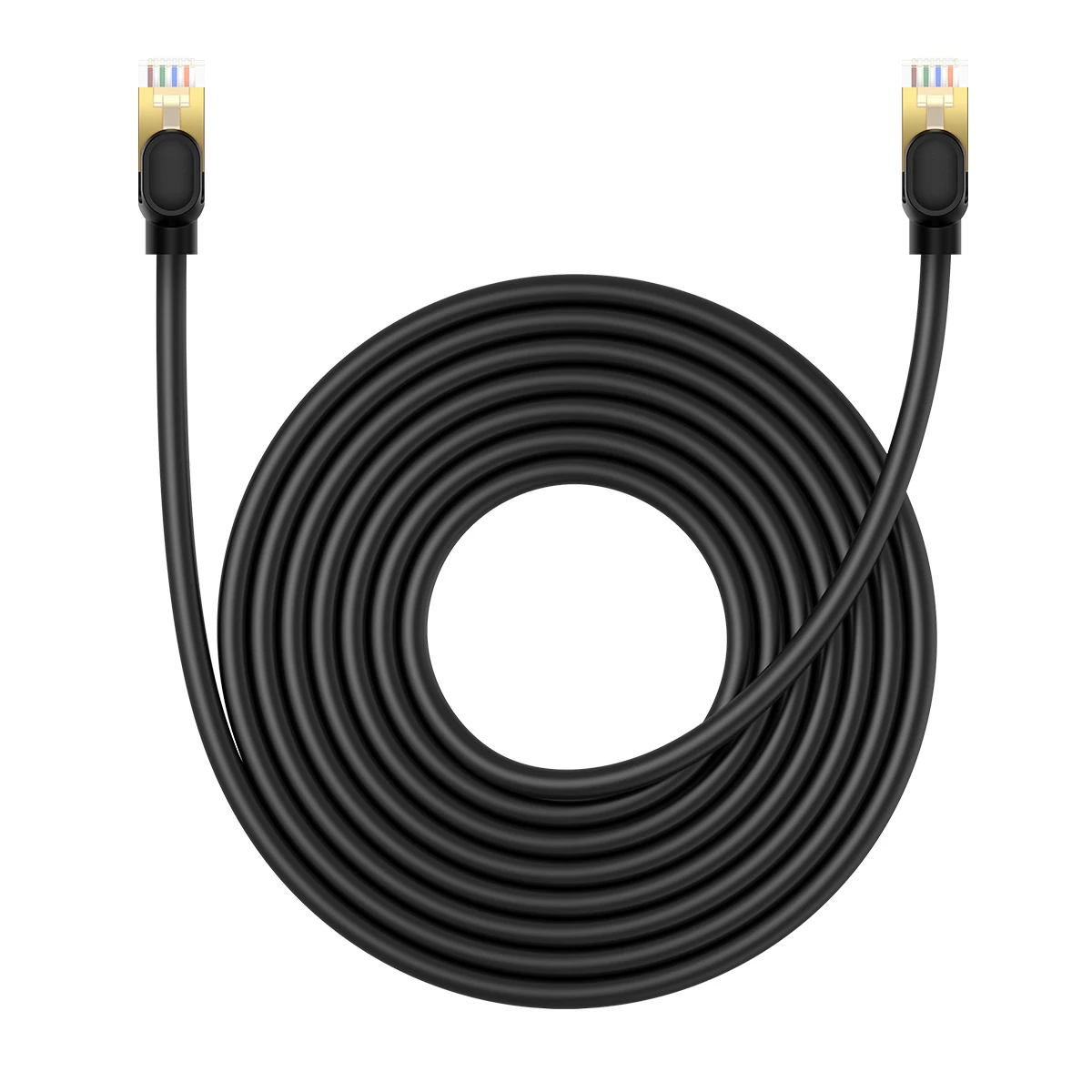 Tinklo Kabelis Lan Rj45 Ethernet High Speed Cat.8 40gbps 8m Juodas
