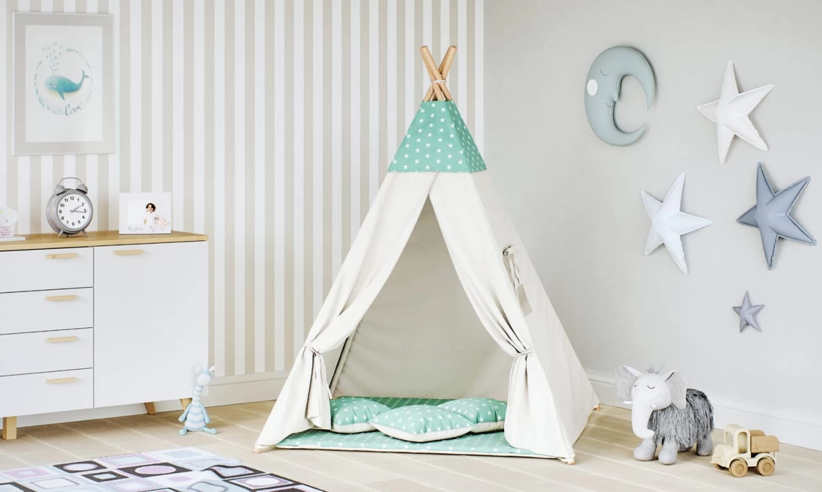 Tipoo Palapinė Stars Mint Beige