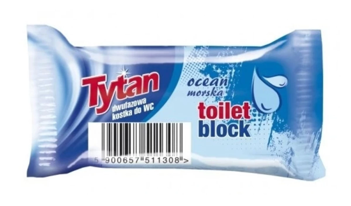 Titan, Dviejų Fazių Citrinų Wc Kubelis - Rezervinis, 40g
