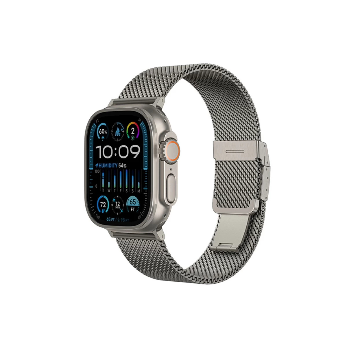 Titano Dirželis applewatch Laikrodžiui 38/40/41/42/44/45/46/49 Mm - Sidabrinis
