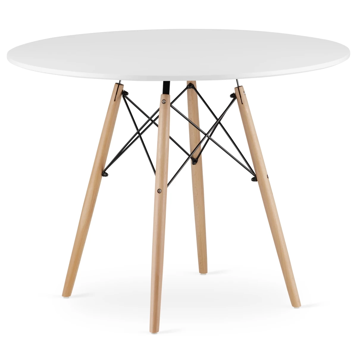 Todi Apvalus 100 Cm Stalas - Baltas