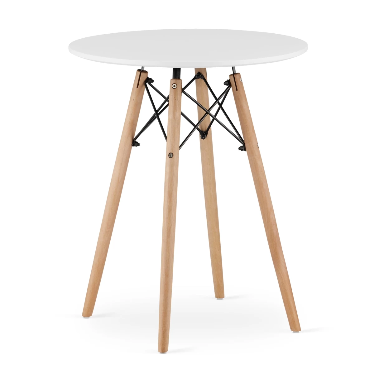 Todi Apvalus 60 Cm Stalas - Baltas