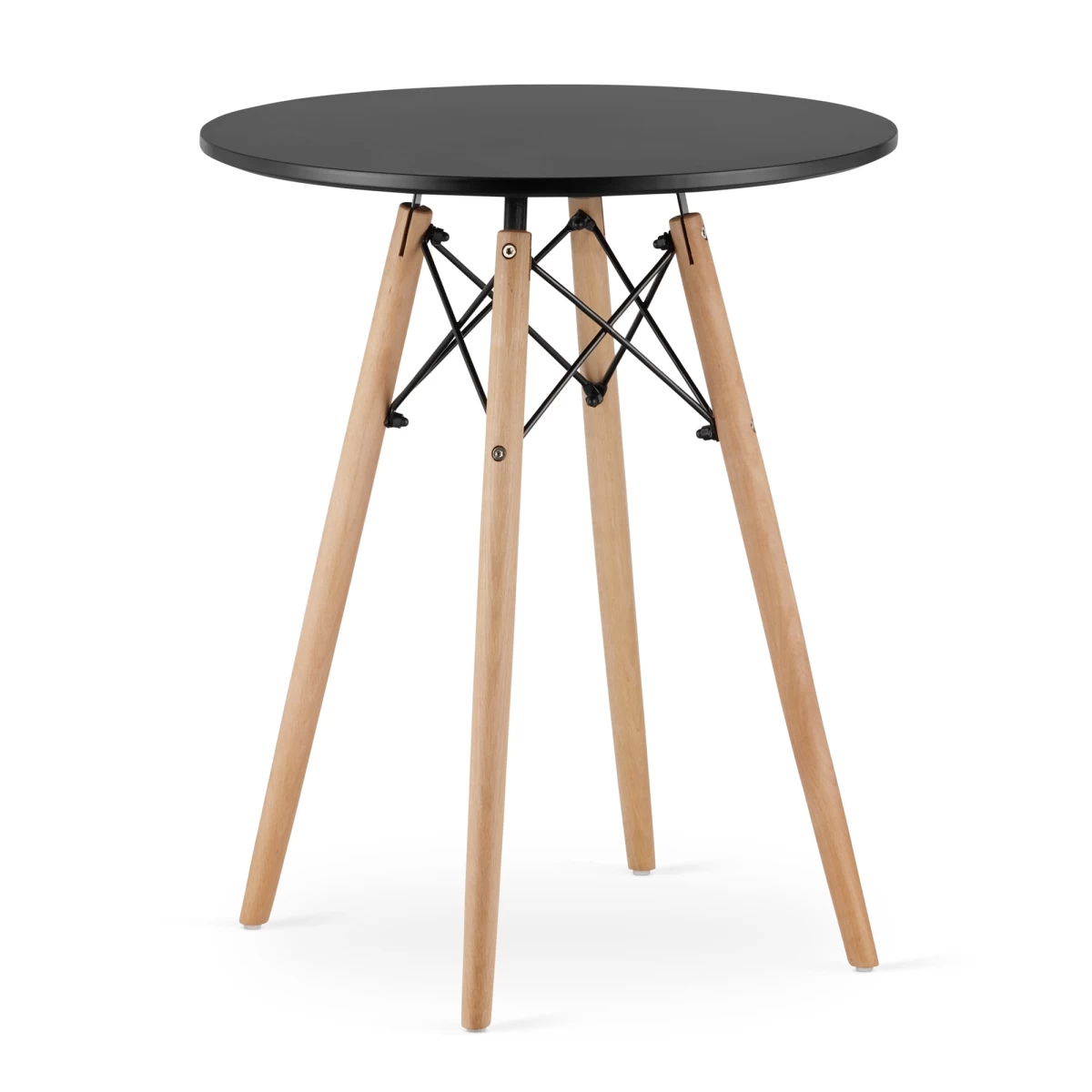 Todi Apvalus 60 Cm Stalas - Juodas