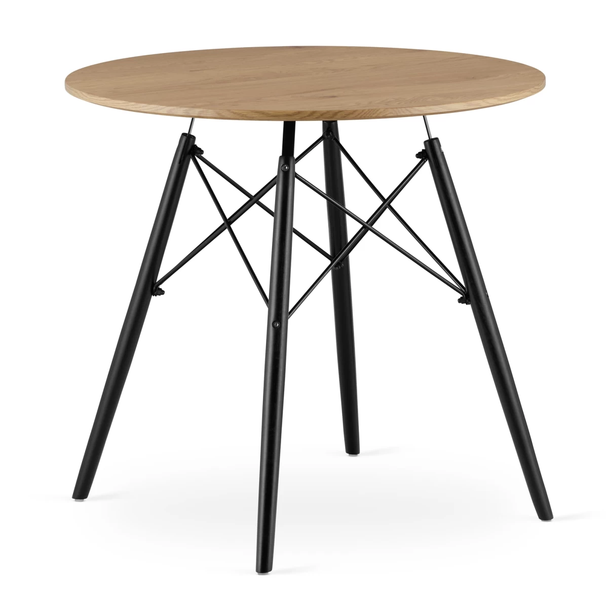 Todi Stalas Apvalus 80 Cm - ąžuolas