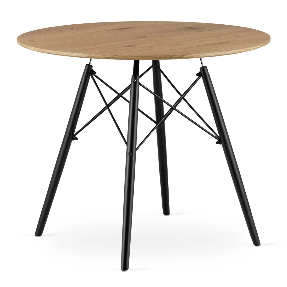 Todi Stalas Apvalus 90 Cm - ąžuolas