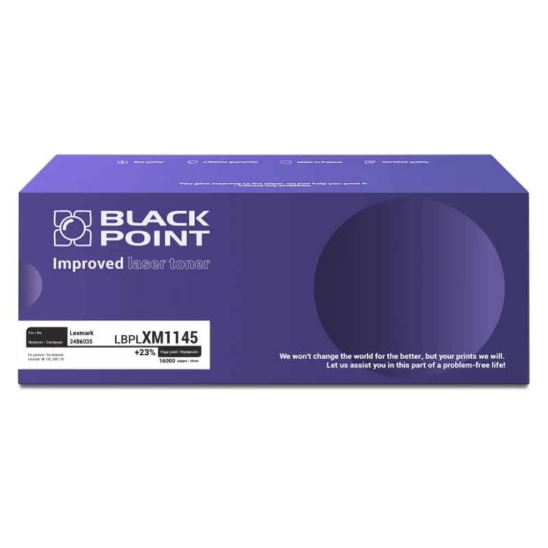 Toneris Black Point Lbplxm1145 Lexmark 24b6035