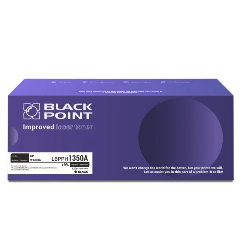 Toneris Black Point Lbpph1350a Hp W1350a