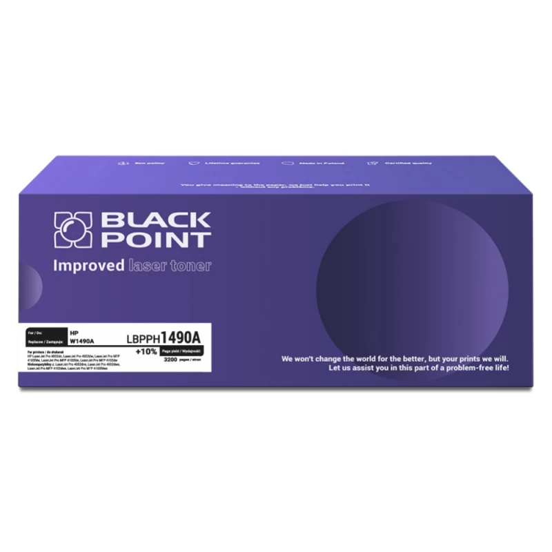 Toneris Black Point Lbpph1490a Hp W1490a