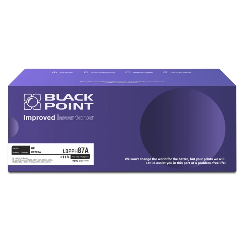Toneris Black Point Lbpph87a Hp Cf287a
