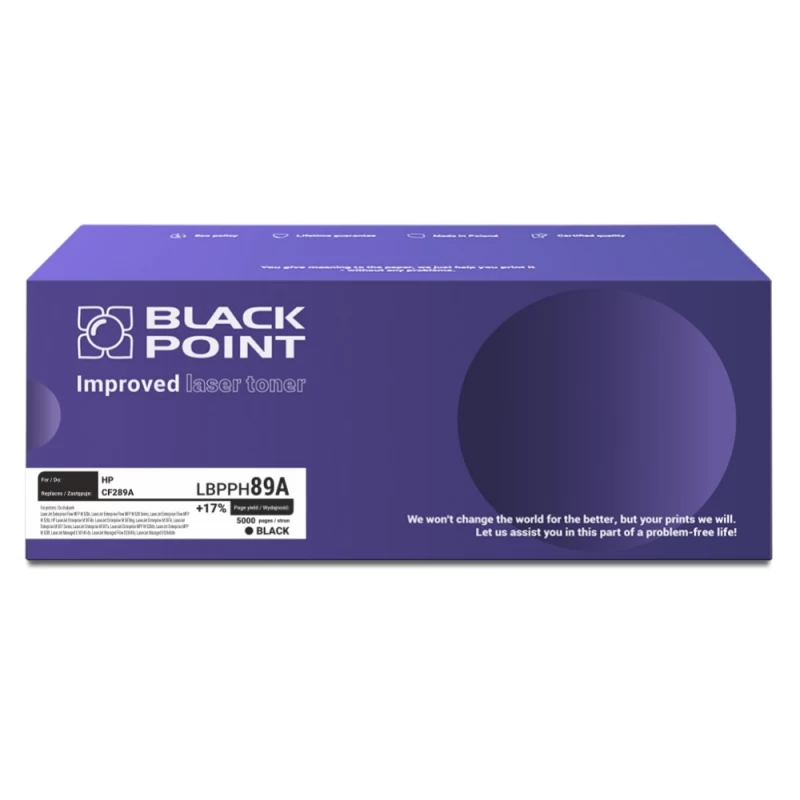 Toneris Black Point Lbpph89a Hp Cf289a