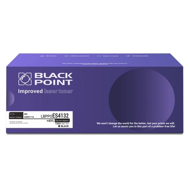 Toneris Black Point Lbppoes4132 Oki 45807116