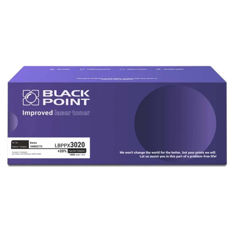 Toneris Black Point Lbppx3020 Xerox 106r02773