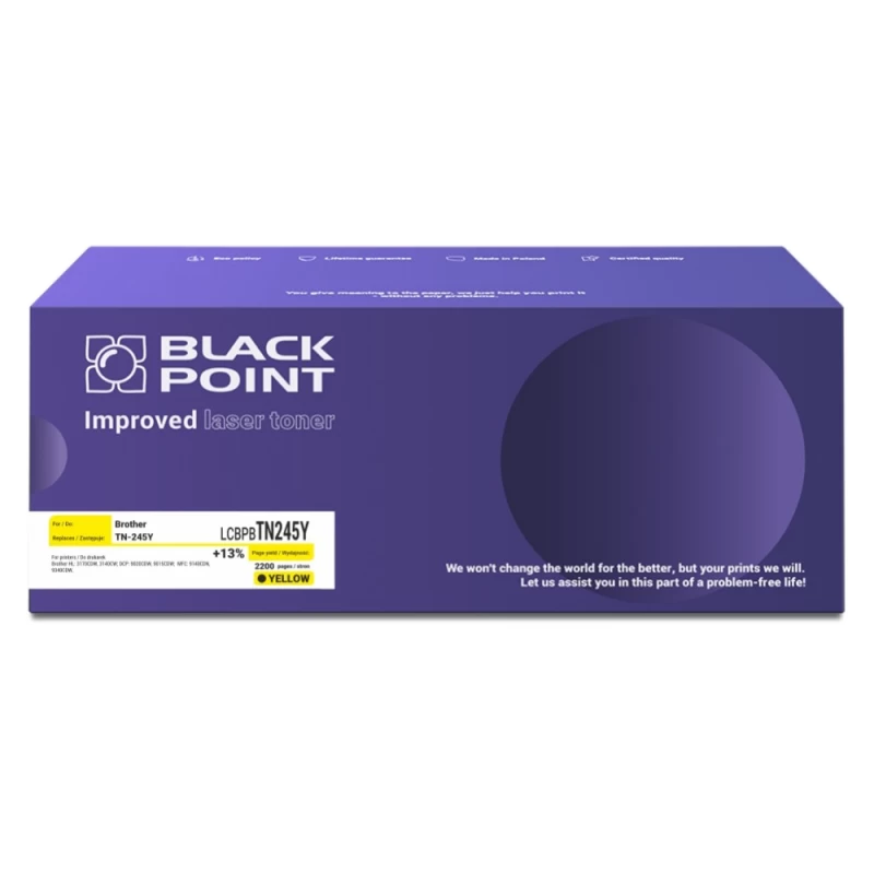 Toneris Black Point Lcbpbtn245y Brother Tn-245y