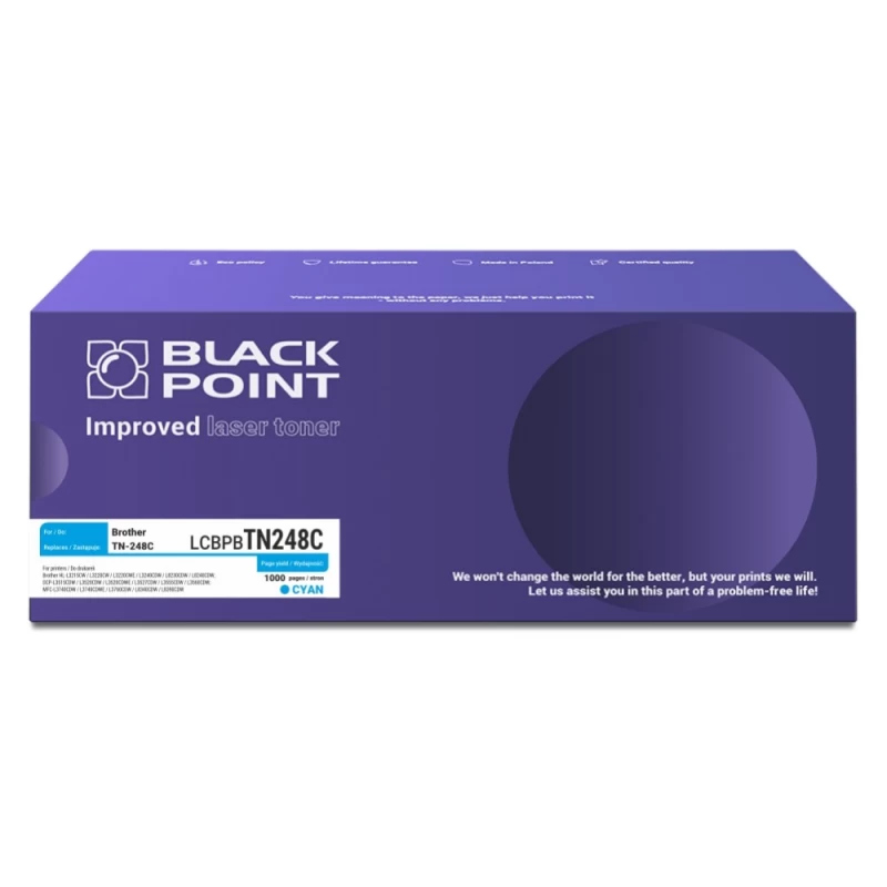 Toneris Black Point Lcbpbtn248c Brother Tn-248c