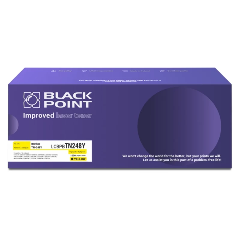 Toneris Black Point Lcbpbtn248y Brother Tn-248y