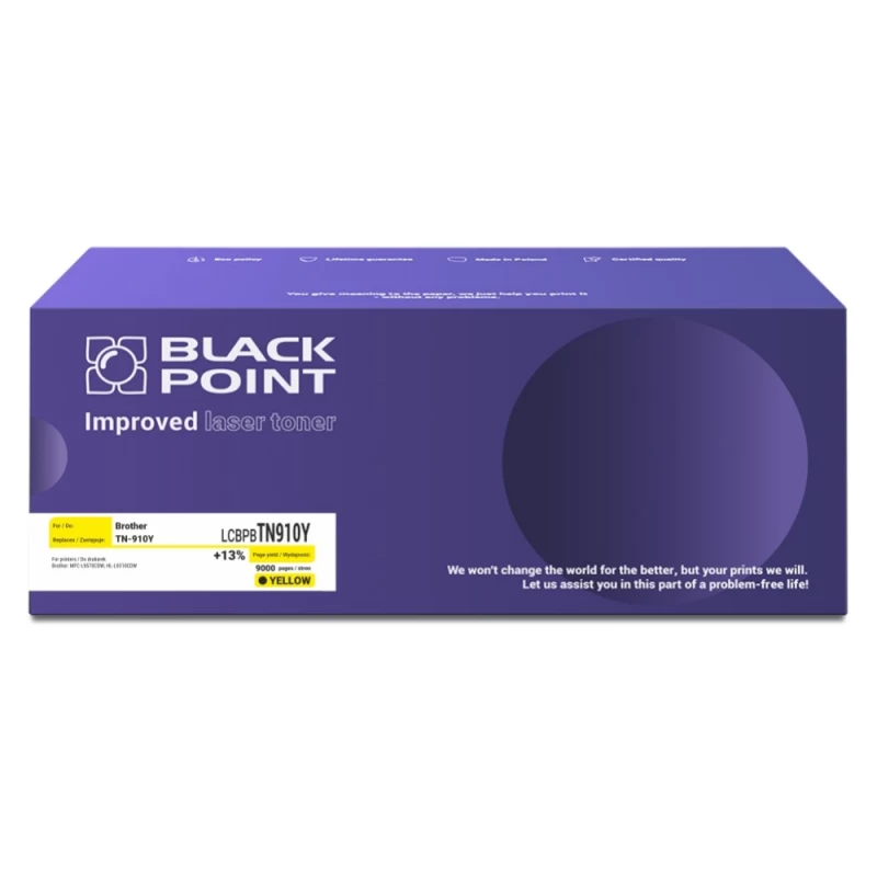 Toneris Black Point Lcbpbtn910y Brother Tn-910y