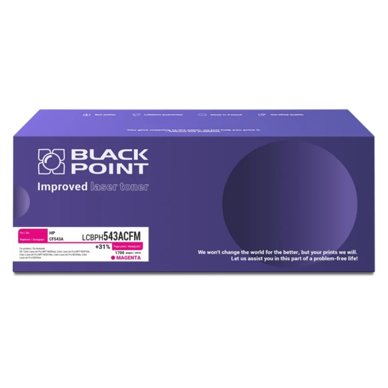 Toneris Black Point Lcbph543acfm Hp Cf543a