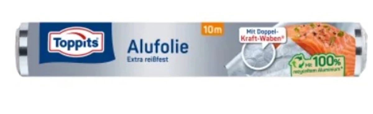 Toppis, Stipri Aliuminio Folija, 10 M (vokietijos Produktas).