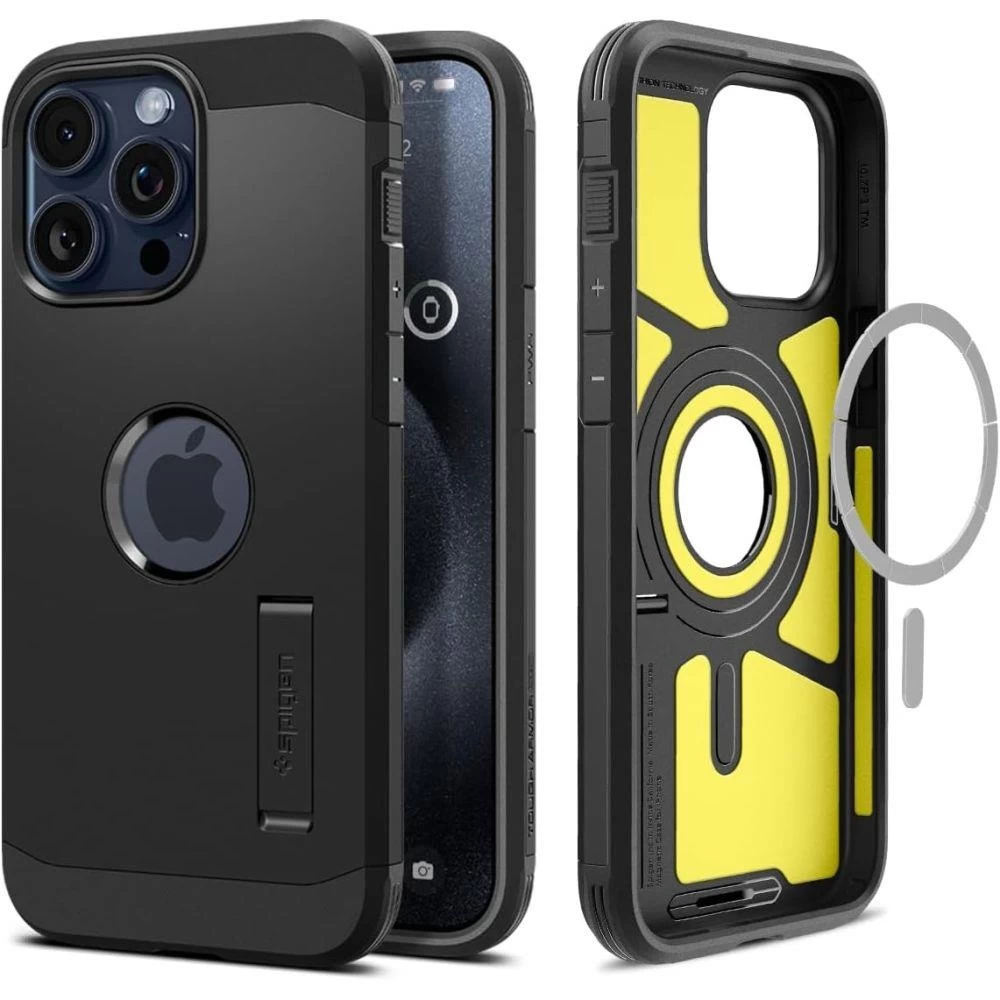 Tough Armor Magsafe Dėklas Iphone 15 Pro Max, Juodas