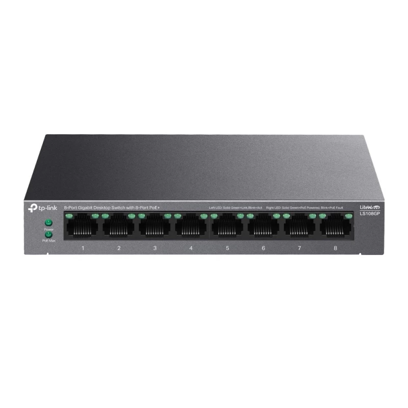 Tp-link Komutatorius Ls108gp (8x 10/100/1000 )