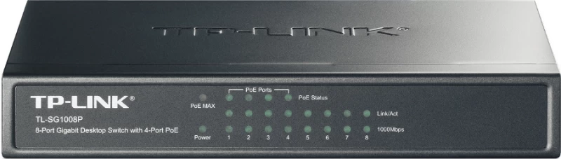 Tp-link Komutatorius Tl-sg1008p (8x 1 Gbe )