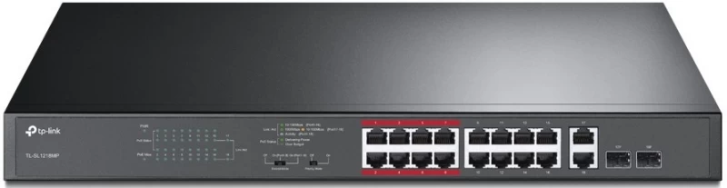 Tp-link Komutatorius Tl-sl1218mp (16x 10/100 Poe+ )