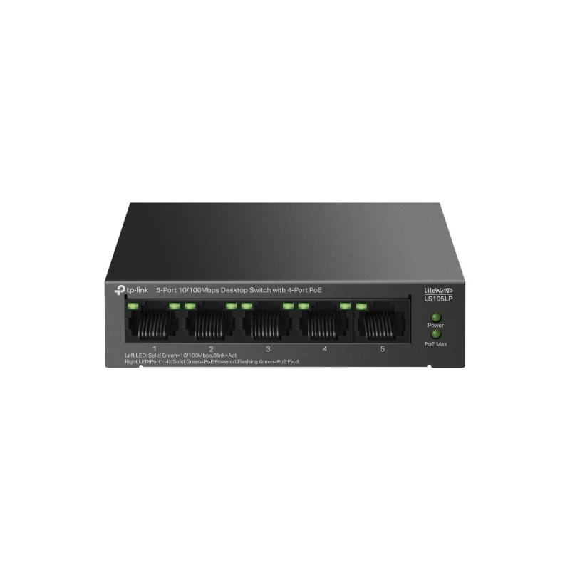 Tp-link Ls105lp Komutatorius (5x 10/100/1000 )