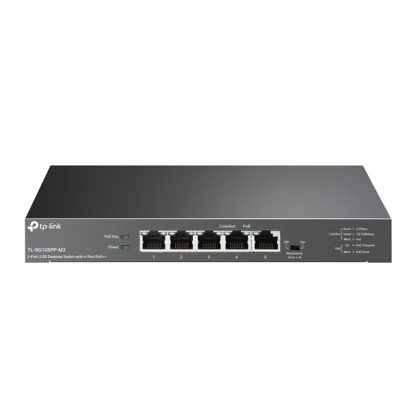 Tp-link Tl-sg105pp-m2 Komutatorius (5x 10/100/1000/2500 Mbps )