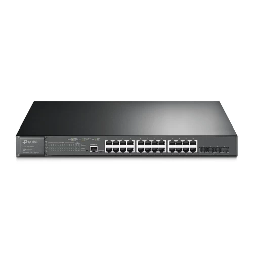 TP-Link TL-SG3428XMP JetStream 24Port Gigabit &amp; 4Port 10GE SFP+ L2+ Managed Šakotuvas su 24Port PoE+
