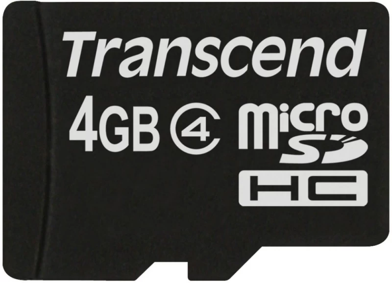 Transcend 4 Gb Atminties Kortelė Sd Adapteris