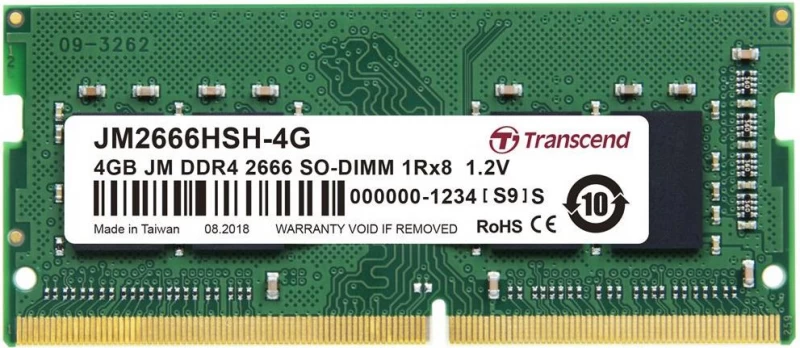Transcend Atmintis (sodimm/ddr4/4 Gb/2666mhz/1.2v/single)